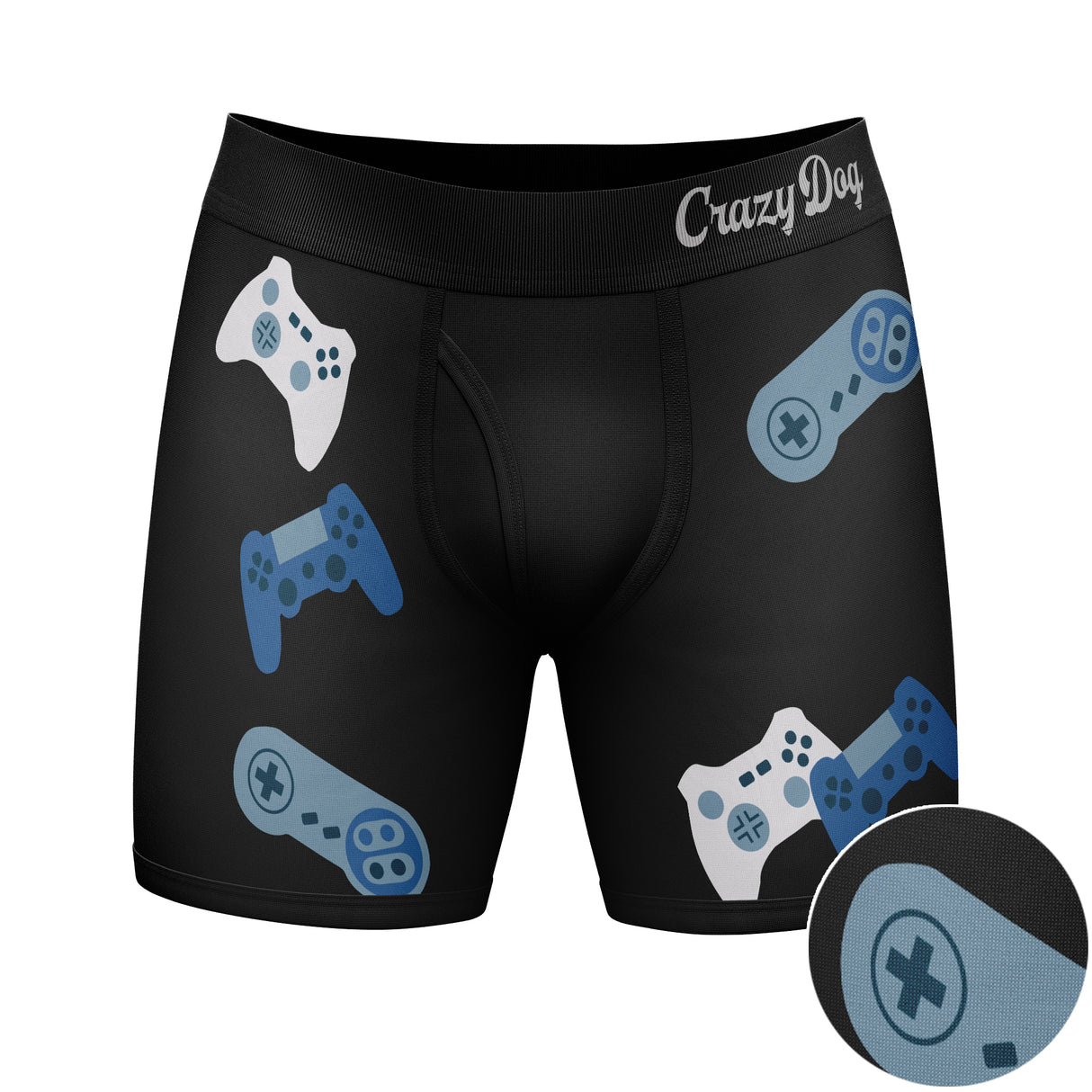 Mens Control Freak Boxer Briefs Funny Video Game Gamer Gift Graphic Novelty Underwear