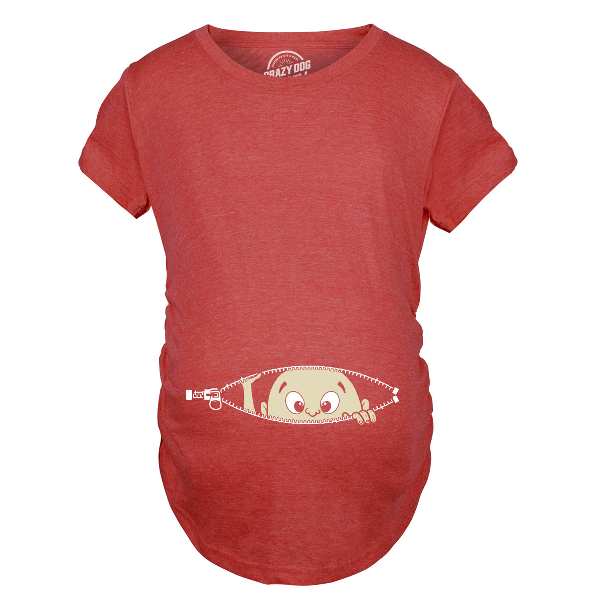 Maternity Baby Peeking T Shirt Funny Pregnancy Tee For Expecting Mothers