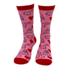 Women's Penises And Hearts Socks Funny Offensive Naughty Dick Footwear