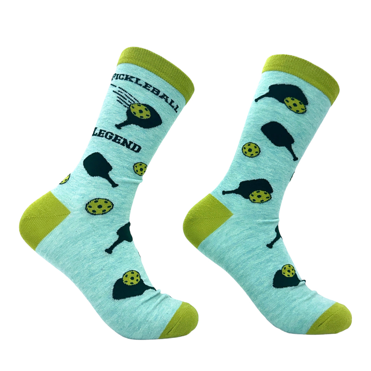 Men's Pickleball Legend Socks Funny Sarcastic Pickle Ball Lovers Paddle Joke Footwear