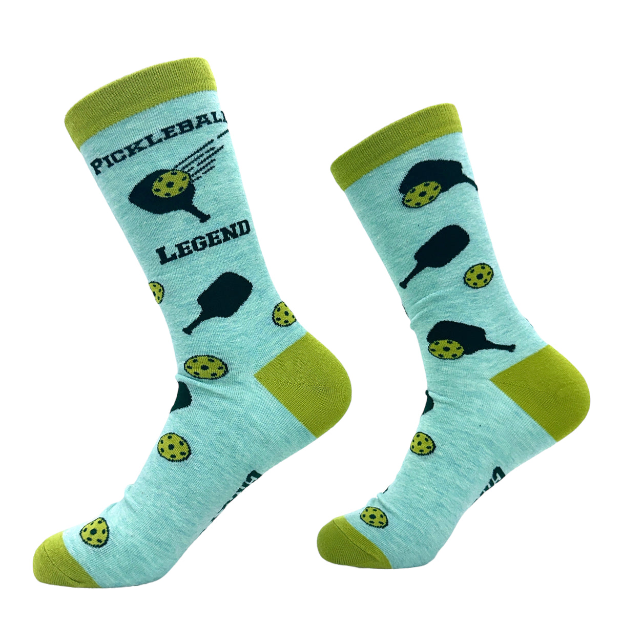 Men's Pickleball Legend Socks Funny Sarcastic Pickle Ball Lovers Paddle Joke Footwear