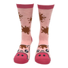 Women's Muddy Pig Socks Funny Cute Farm Animal Novelty Footwear