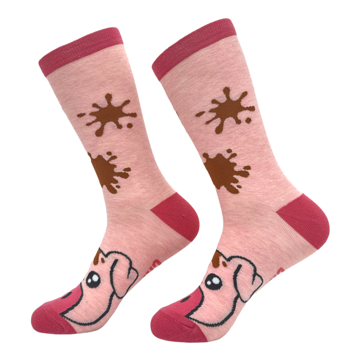 Women's Muddy Pig Socks Funny Cute Farm Animal Novelty Footwear