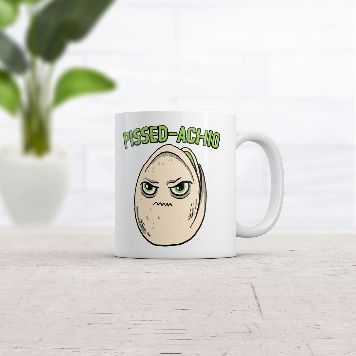 Pissed Achio Mug Funny Sarcastic Pistachio Graphic Novelty Coffee Cup-11oz