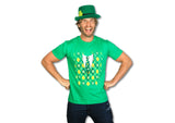 Plaid Green Tuxedo Men's Tshirt