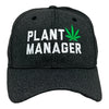 Plant Manager Hat Funny 420 Pot Plants Weed Lovers Joke Cap