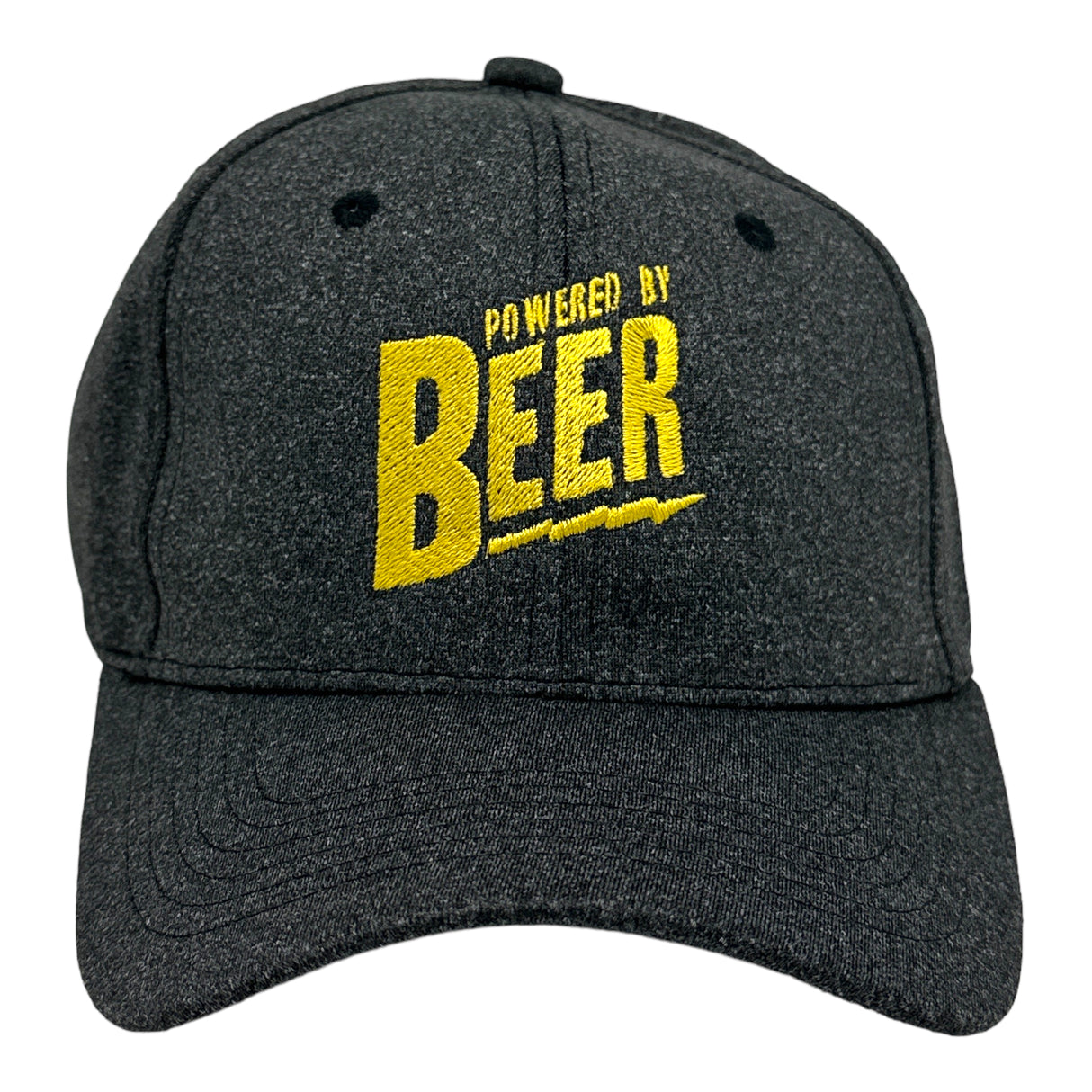 Powered By Beer Hat Funny PArtying Drinking Cool Saying Cap