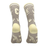 Men's Powered By Coffee Socks Funny Caffeine Lovers Novelty Socks