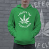 I Prefer The 7 Leaf Clover Hoodie Funny St Patricks Day Shirt 420 Pot Leaf Graphic Weed Sweatshirt