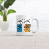 Problems and Solutions Mug Funny Sarcastic Math and Science Graphic Novelty Coffee Cup-11oz