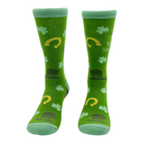 Women's Prone To Shenanigans Socks Funny St Paddys Day Parade Clover Footwear