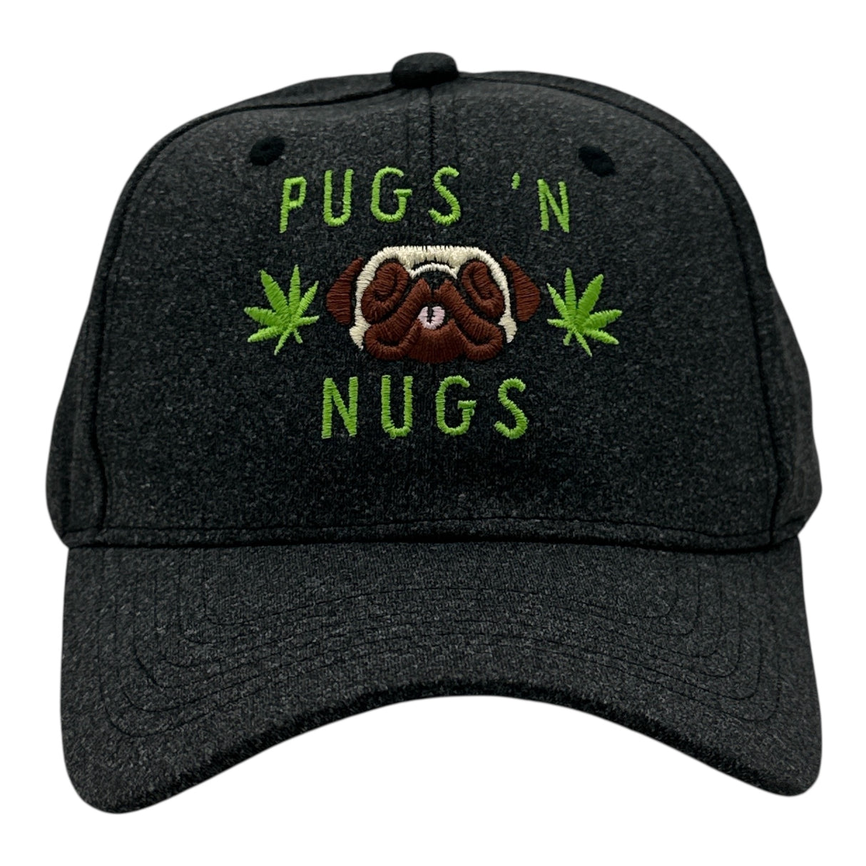 Pugs N Nugs Hat Funny Sarcastic 420 Graphic Novelty Puppy Lover Cap