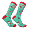 Women's Puppermint Bark Socks Funny Pet Dog Puppy Animal Lover Christmas Candy Footwear