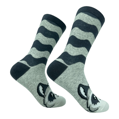 Women's Raccoon Socks Funny Cute Furry Cuddly Rodent Novelty Footwear