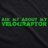 Youth Ask Me About My Raptor Flip T Shirt Dinosaur Funny Kids Cool Tee