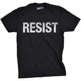 Mens Resist T Shirts Political Anti Authority Protest Tees Rebel Rally March Shirts