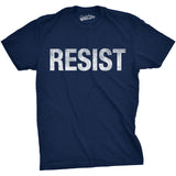 Mens Resist T Shirts Political Anti Authority Protest Tees Rebel Rally March Shirts