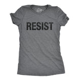 Womens Resist T Shirts Political Anti Authority Protest Tees Rebel Rally March Tee