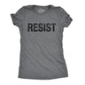 Womens Resist T Shirts Political Anti Authority Protest Tees Rebel Rally March Tee