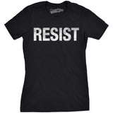Womens Resist T Shirts Political Anti Authority Protest Tees Rebel Rally March Tee