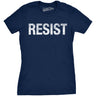 Womens Resist T Shirts Political Anti Authority Protest Tees Rebel Rally March Tee