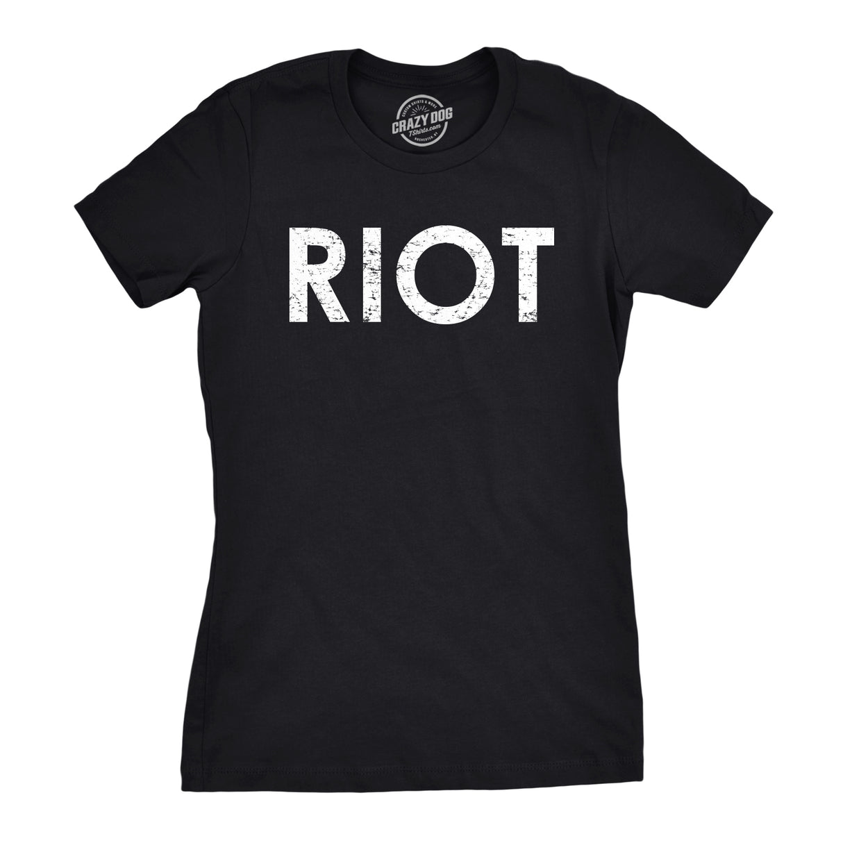 Womens Riot T shirt Funny Shirt for Ladies Political Novelty Tees Humor