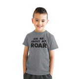 Youth Ask Me About My Lion Flip T Shirt Funny Crazy Cat Flipover Tee for Kids