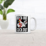 Rock Out With Your Cock Out Mug Funny Sarcastic Chicken Graphic Novelty Coffee Cup-11oz