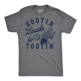 Mens Funny T Shirts Rootin Leads to Tootin Sarcastic Farting Joke Tee for Men
