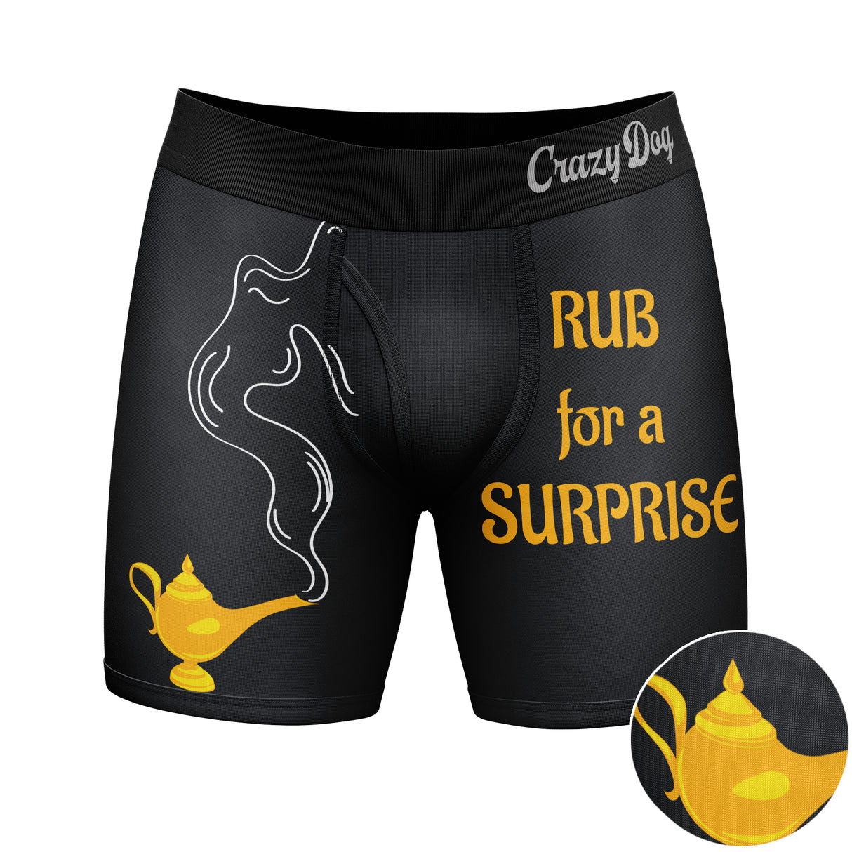 Mens Rub For A Surprise Boxer Briefs Funny Sarcastic Offensive Underwear for Guys Joke