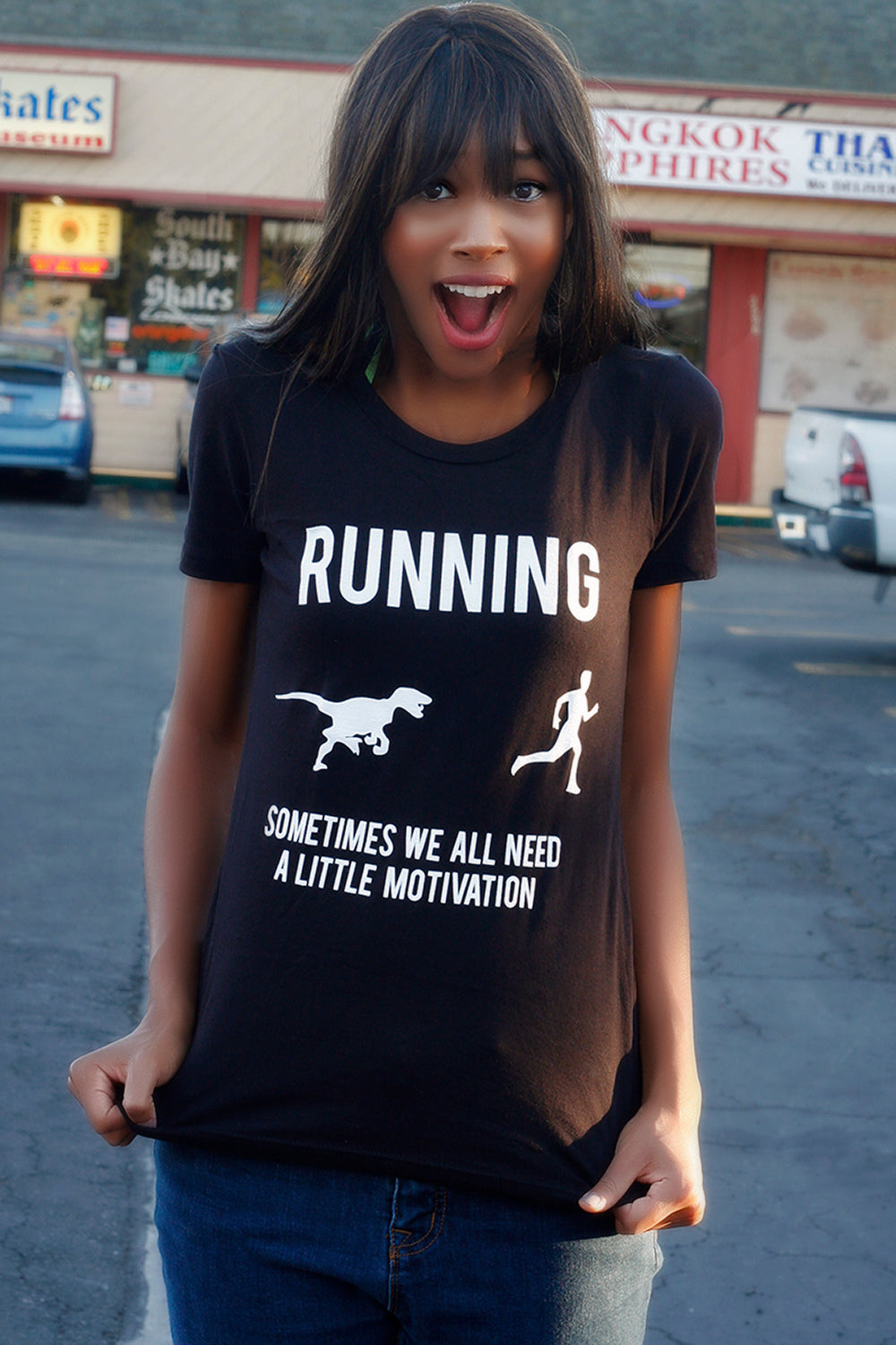 Womens Running Motivation T shirt Funny Running T shirts Sarcasm Humor Run Novelty Tees 3XL Heather Black