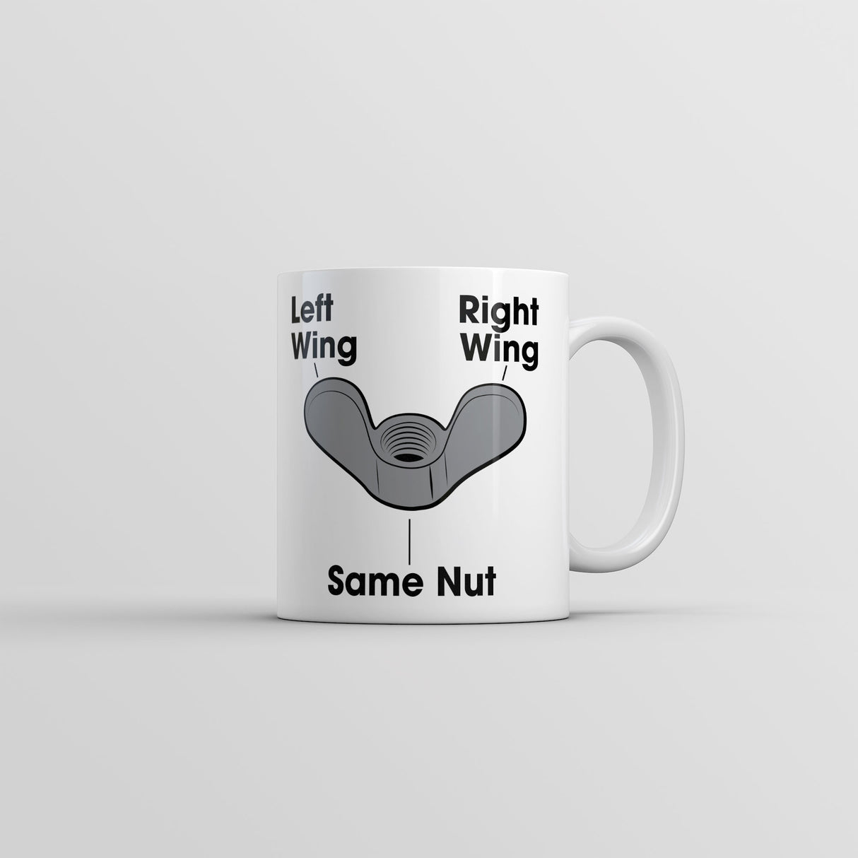 Left Wing Right Wing Same Nut Mug Funny Political Coffee Cup-11oz