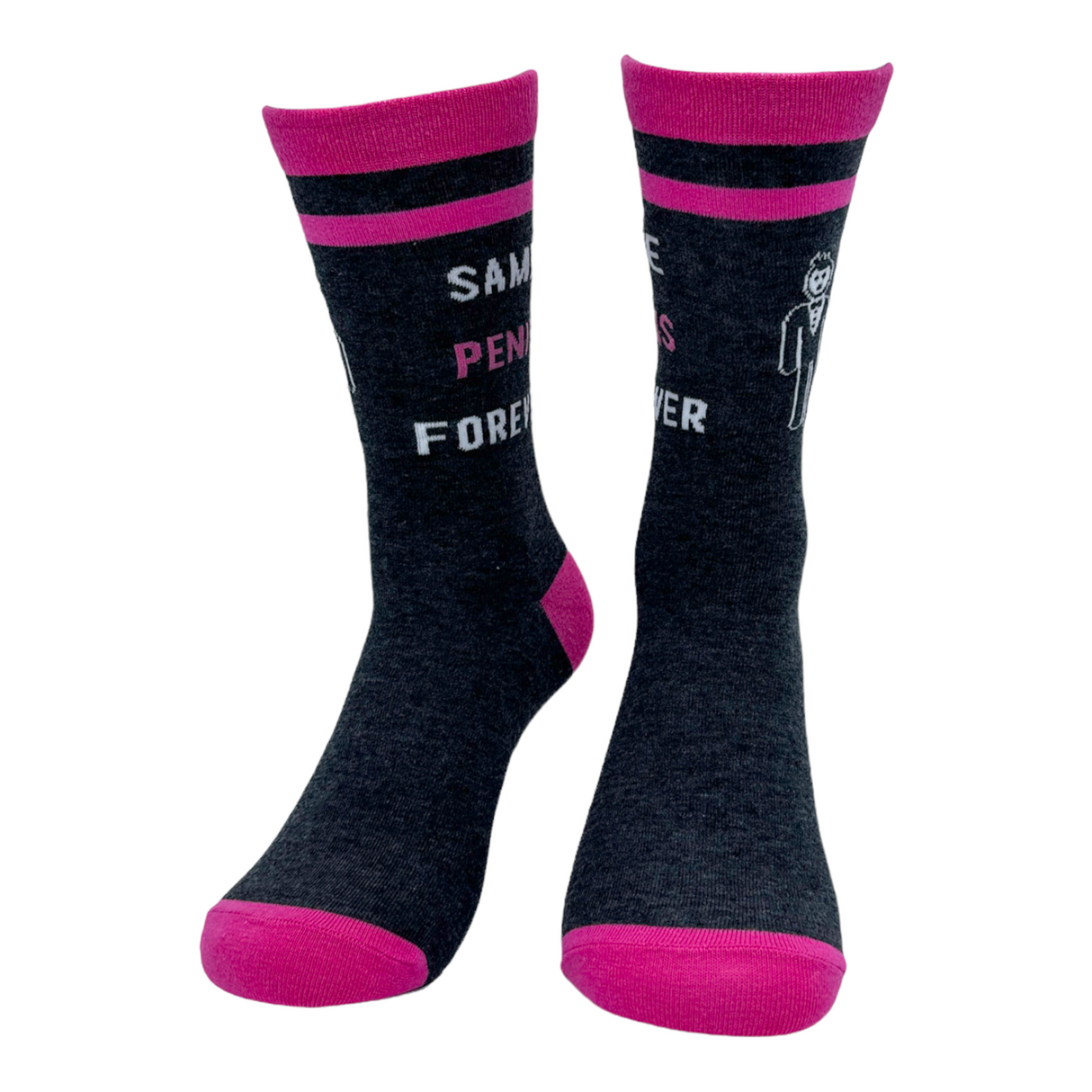 Women's Same Penis Forever Socks Funny Wedding Day Marriage Joke Footwear