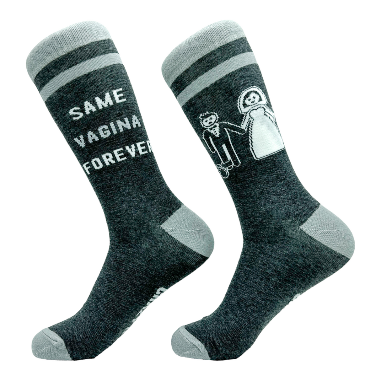 Men's Same Vagina Forever Socks Funny Wedding Footwear