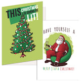 Funny Christmas Cards Hilarious Xmas Greeting Cards for Holiday Thank You Gifts With Envelopes