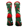Men's Santa Flipping Bird Socks Funny Offensive Xmas Middle Finger Footwear