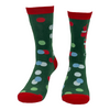 Women's Santa Flipping Bird Socks Funny Offensive Xmas Middle Finger Footwear