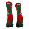 Women's Santa Flipping Bird Socks Funny Offensive Xmas Middle Finger Footwear