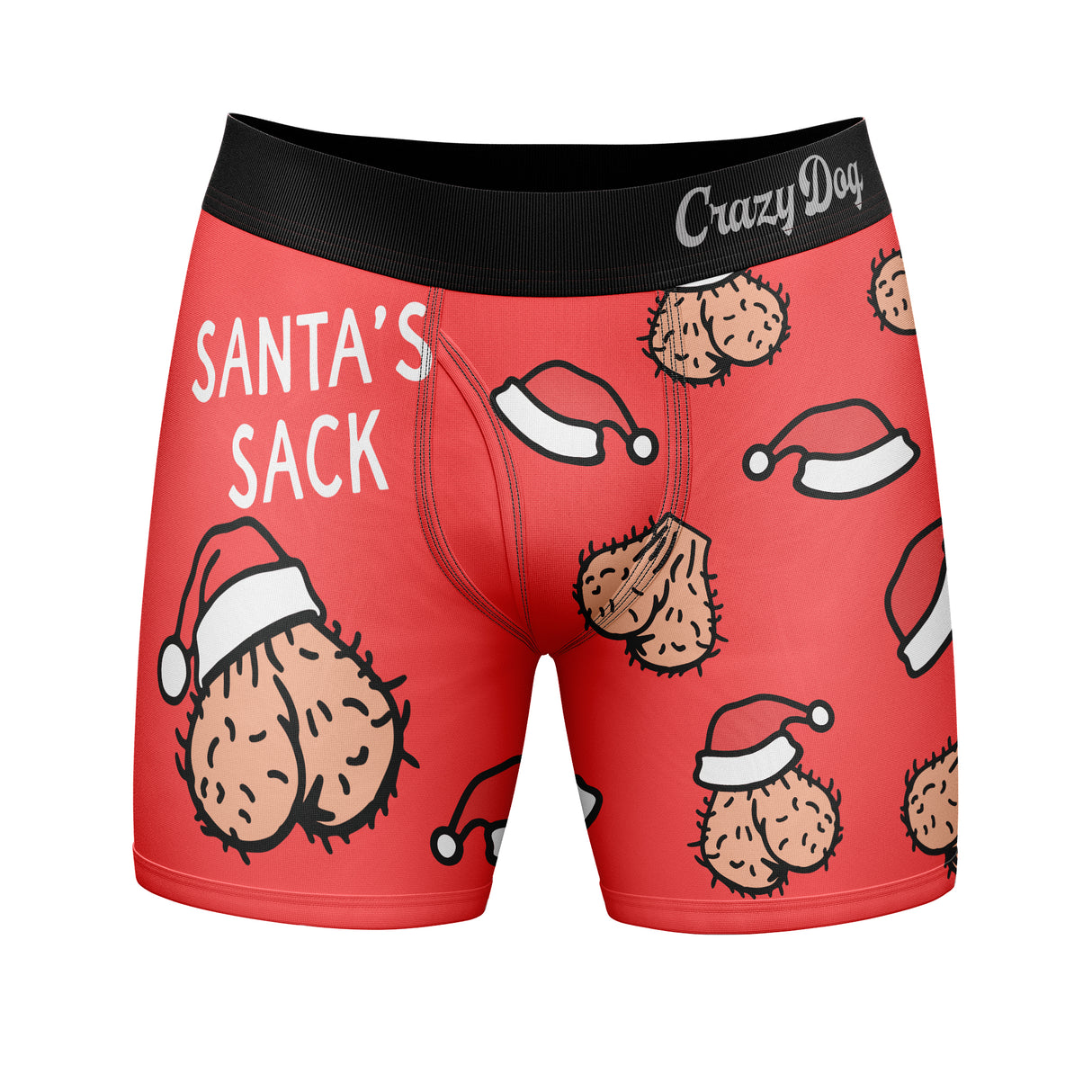 Mens Funny Boxers Santas Sack Sarcastic Christmas Underwear For Men