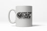 Save The Clocktower Funny Vintage Film Ceramic Coffee Drinking Mug  - 11oz