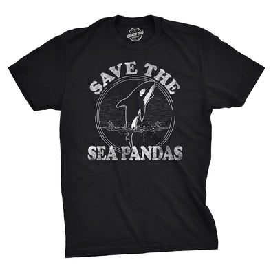 Save The Sea Pandas Men's Tshirt