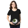 Maternity Eyeball Funny Graphic Costume Tee Pregnancy Announcement Baby Bump T shirt