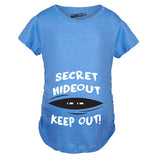 Maternity Secret Hideout Baby Peeking Maternity Shirt Funny Pregnancy Shirts