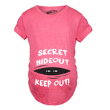 Maternity Secret Hideout Baby Peeking Maternity Shirt Funny Pregnancy Shirts