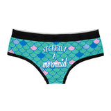 Womens Mermaid Scales Panties Funny Sarcastic Mythical Creature Fantasy Underwear For Ladies