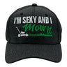 Im Sexy and I Mow It Hat Funny Sarcastic Fathers Day Graphic Novelty Cap