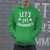 Lets Get Shammered Hoodie Funny St Patricks Day Shirt Cool Shamrock Drinking Graphic