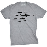 Mens Shark Hierarchy Chart T Shirt Funny Science Ocean Tee For Guys