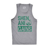 Mens ShenaniGains Funny Workout Saint Patricks Day T Shirt St Patty Shamrock