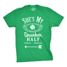 Shes and Hes My Drunker Half Shirt Funny Party Couple Pub Crawl Graphic Shamrock Apparel